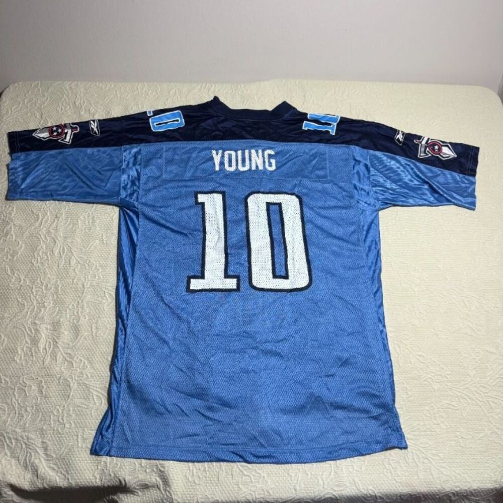 Vintage Reebok NFL Tennessee Titans Vince Young Authentic Jersey Size XL